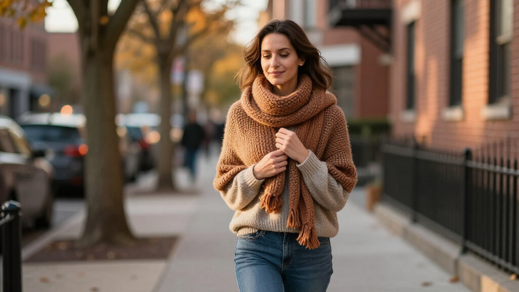 fall cozy scarves for women