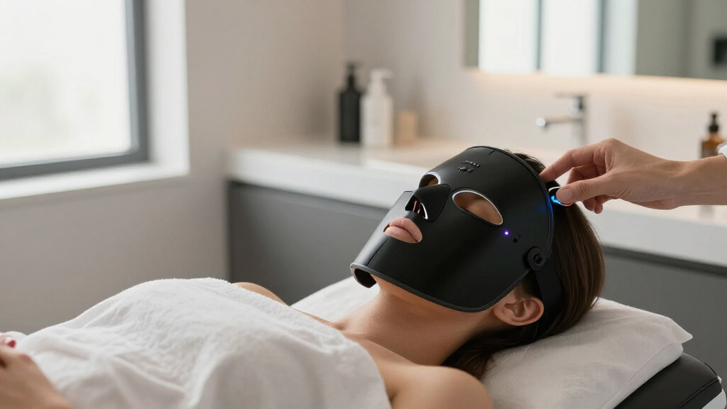 best led mask with adjustable intensity