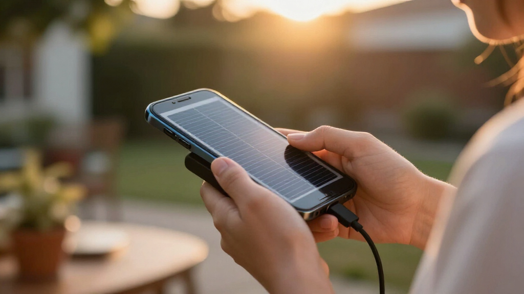 solar-powered portable phone chargers