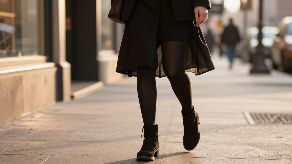 high denier opaque black tights