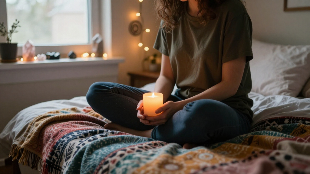 battery candles for dorm spiritual spaces