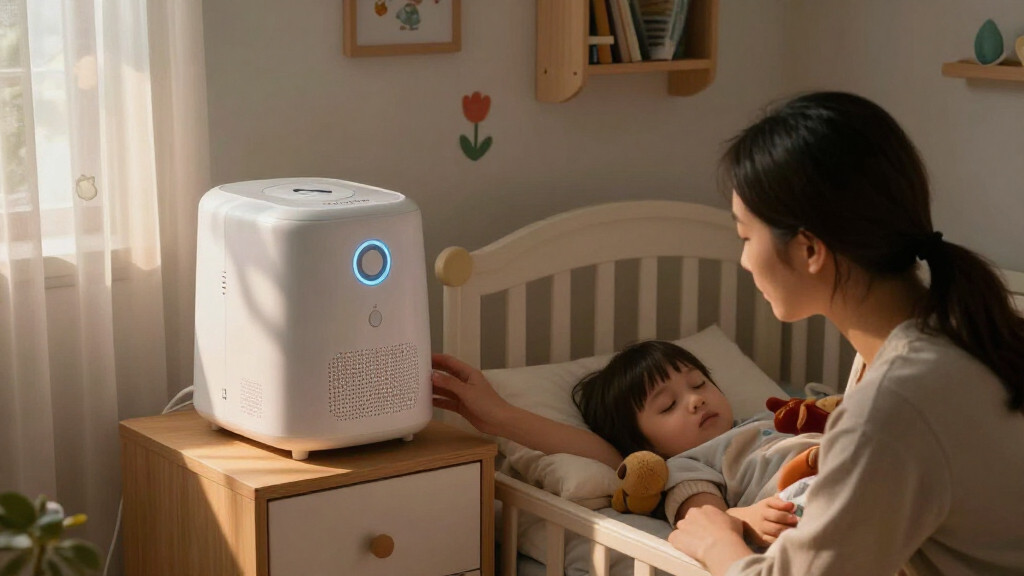 white noise machine for kids bedrooms in two homes