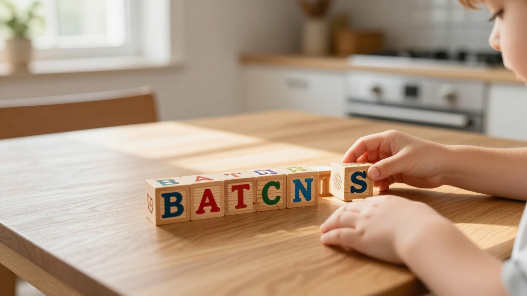 wooden letter blocks with name