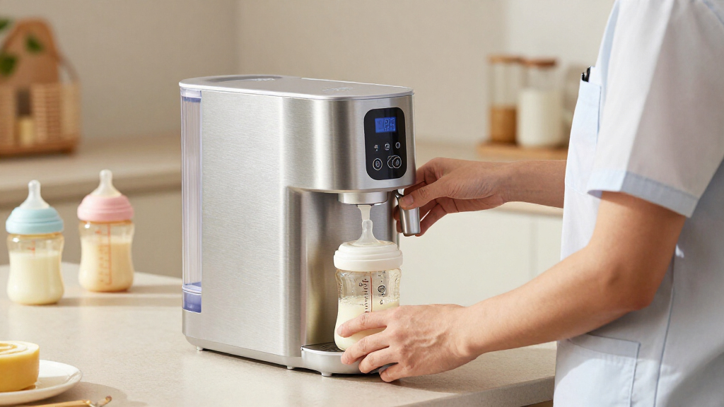 baby formula dispensers with temperature control