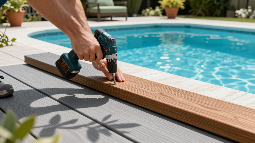 composite decking for pool surrounds
