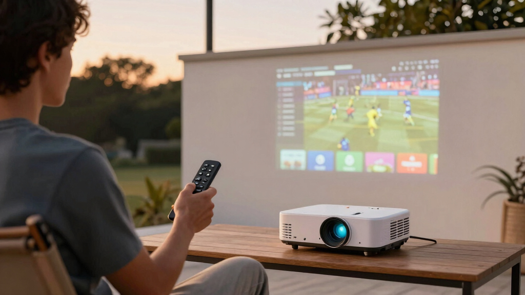 best projector with built in streaming apps for sports