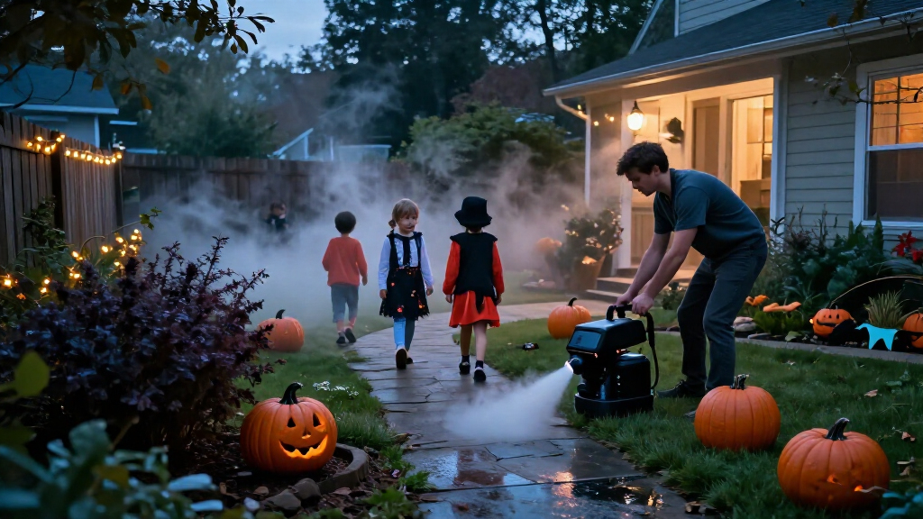 Halloween outdoor fog machines
