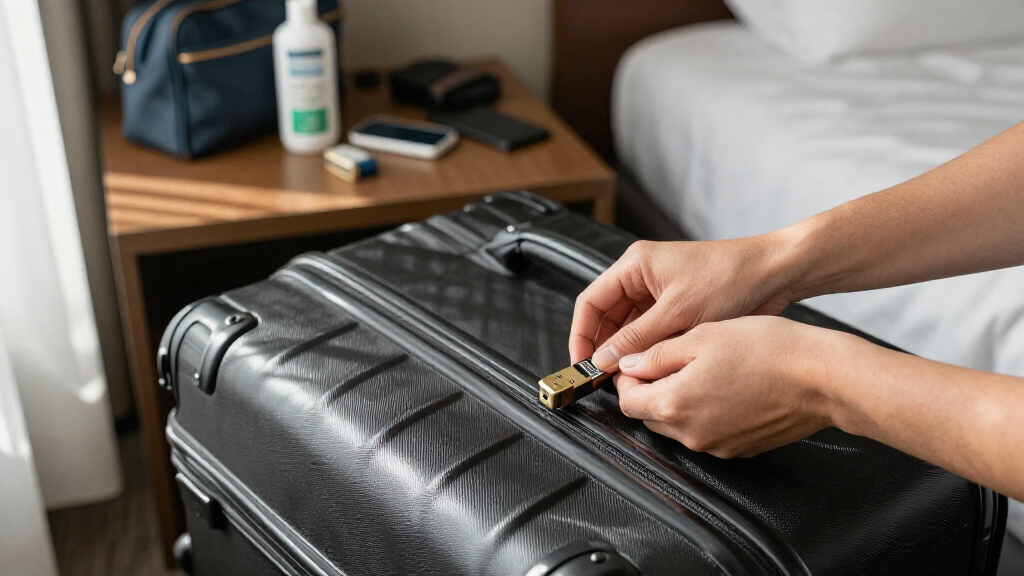checked luggage with tsa locks for long trips