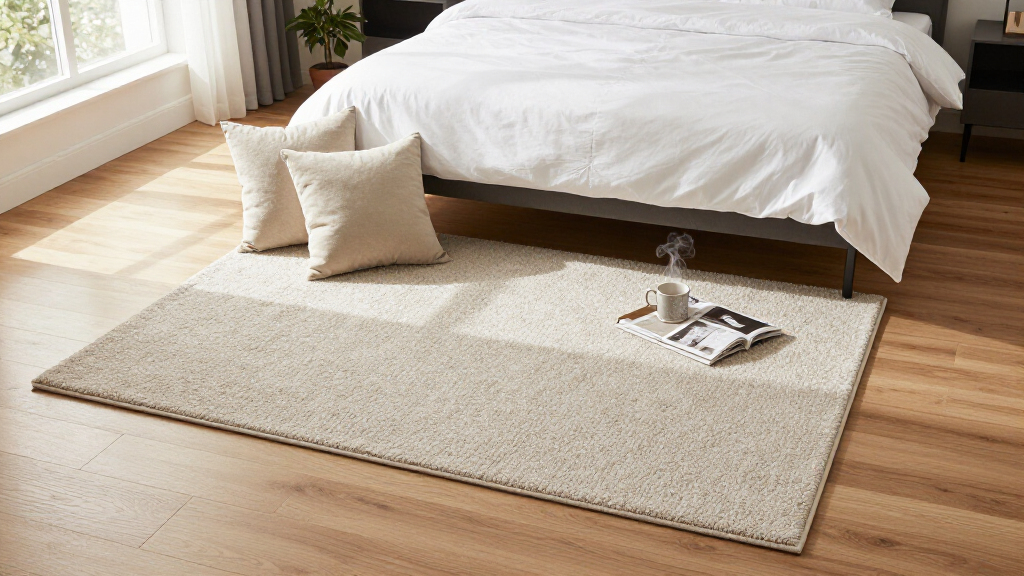 rug size for queen bed