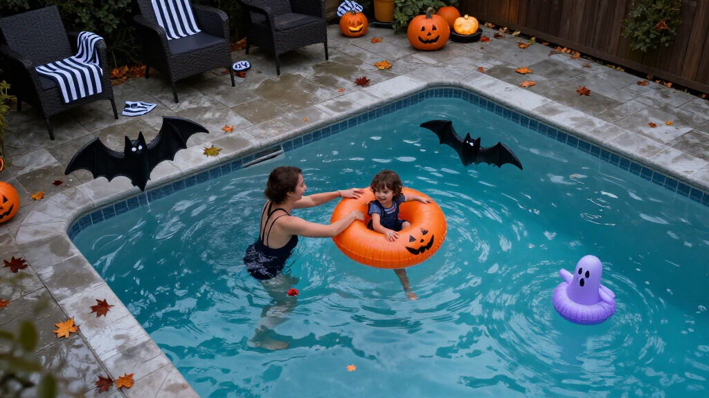 Halloween pool floats