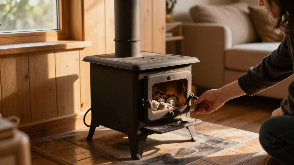 small wood stoves with ash pan