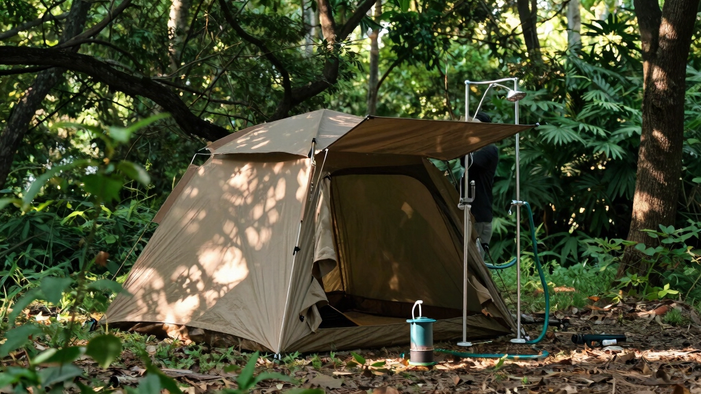 best all in one shower tent system for camping