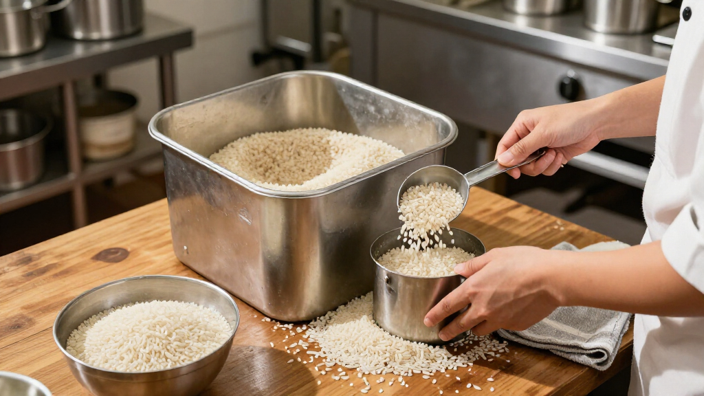 commercial rice bin storage