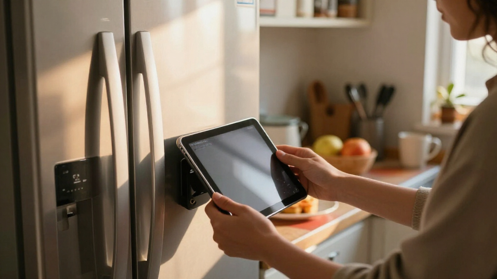 magnetic tablet mounts for fridge