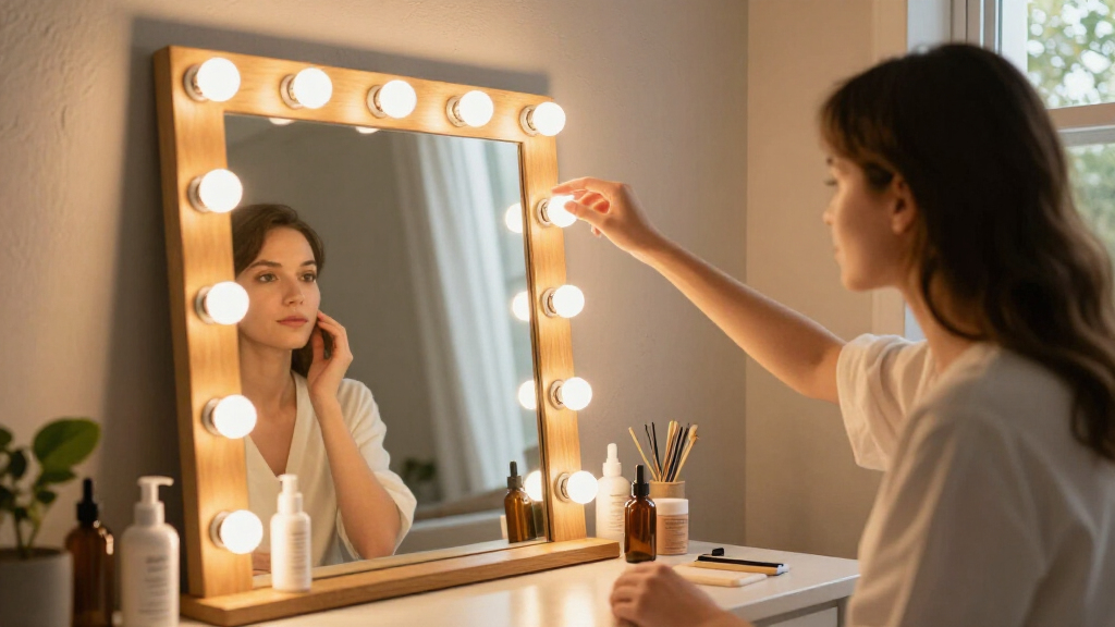 best hollywood vanity mirror for skincare room