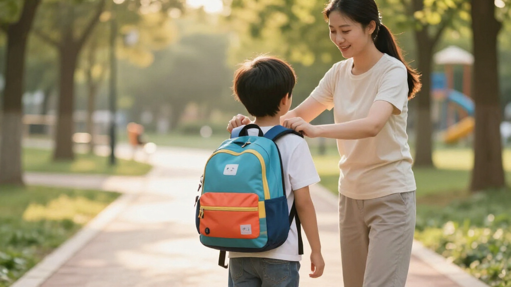 kids' backpack with ergonomic support