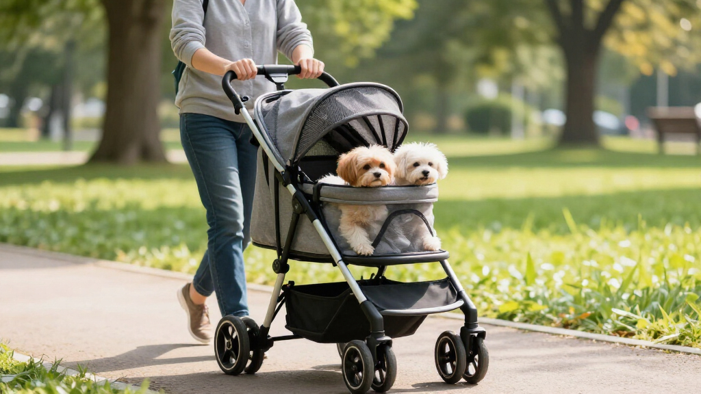 large dog stroller for two dogs