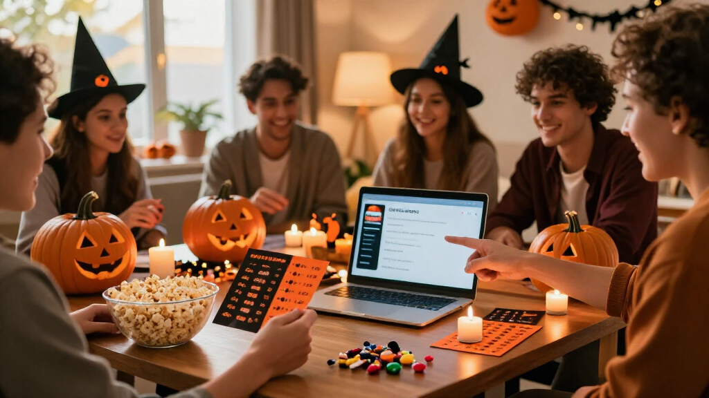 Halloween themed movie trivia games