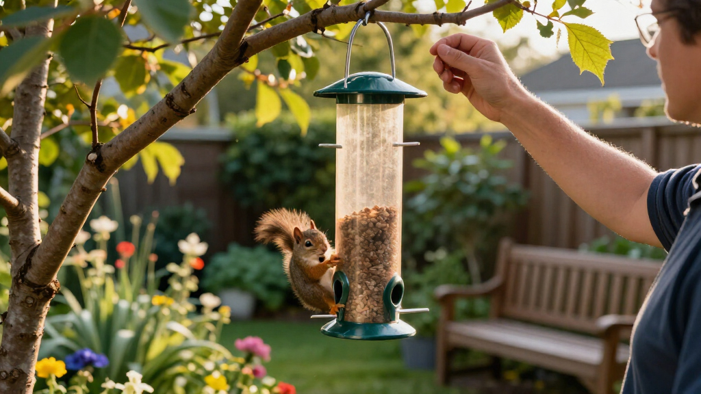 best squirrel proof bird feeder for backyard gardens
