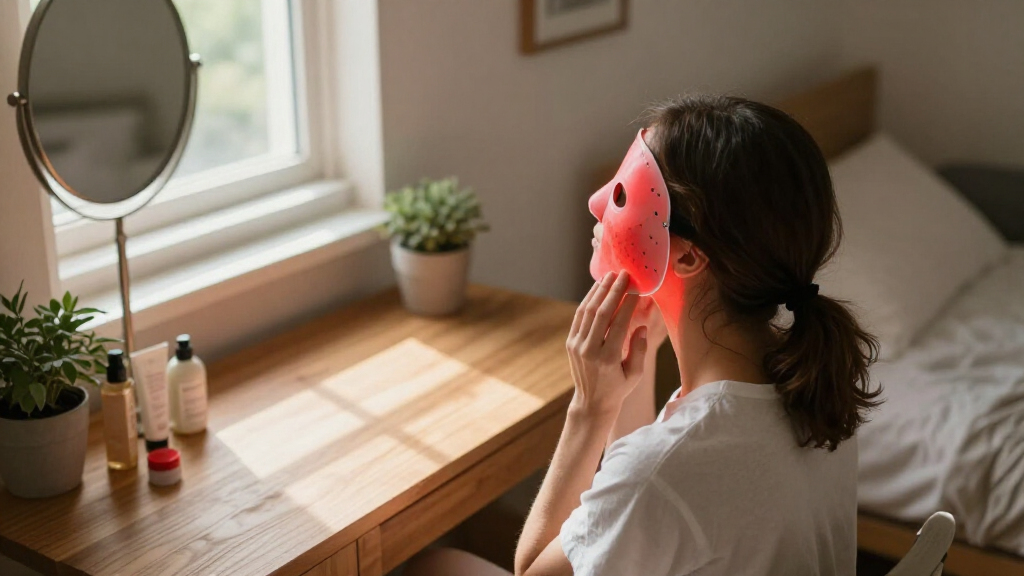 red light therapy mask for face and neck