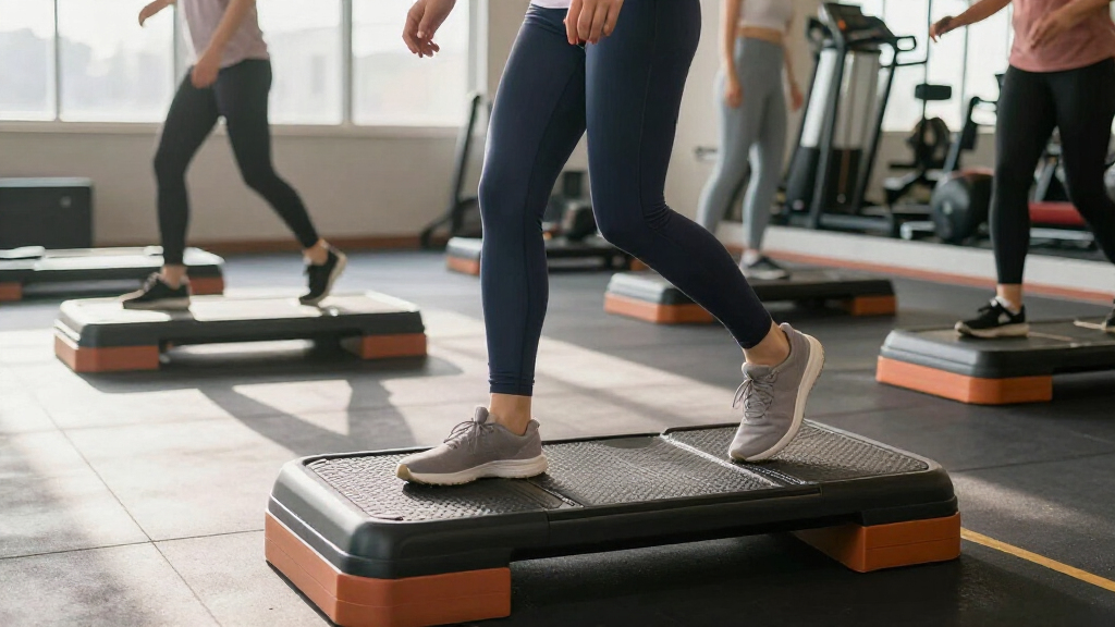 adjustable aerobic step platforms