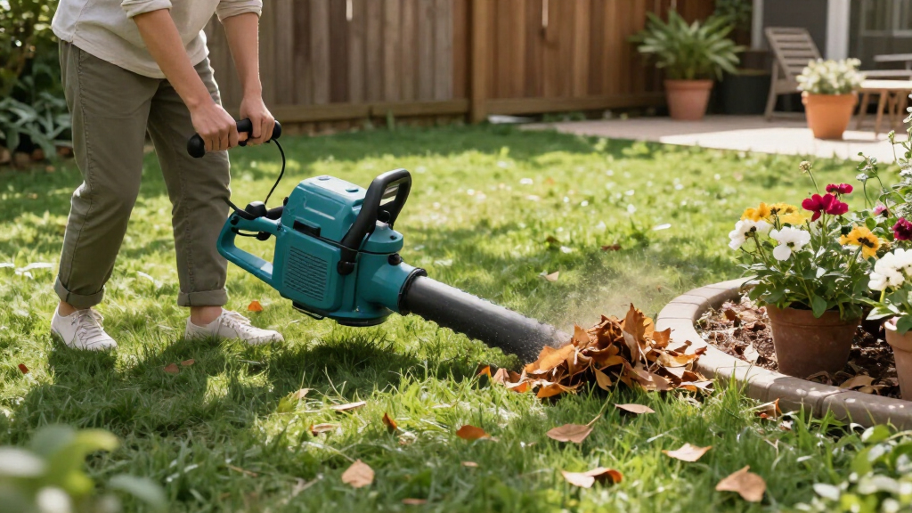 electric leaf blowers for yard cleanup