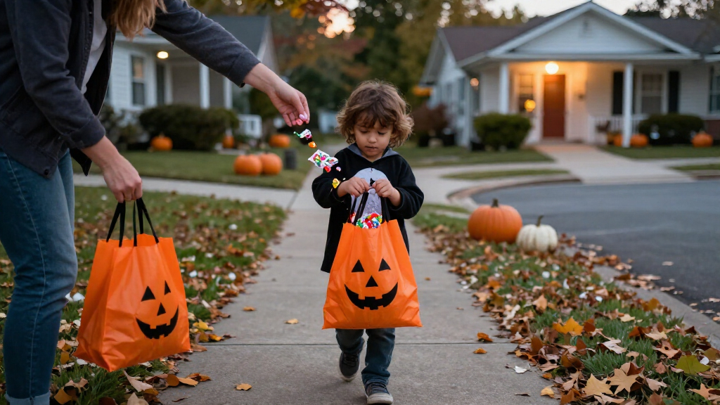 Halloween trick or treat bags for kids