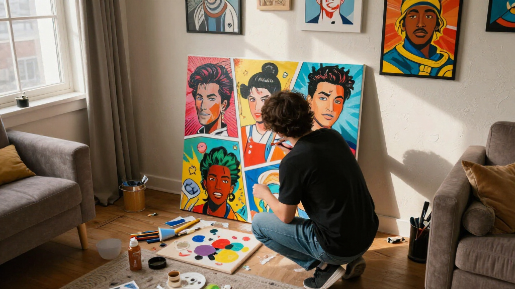 pop culture themed wall art