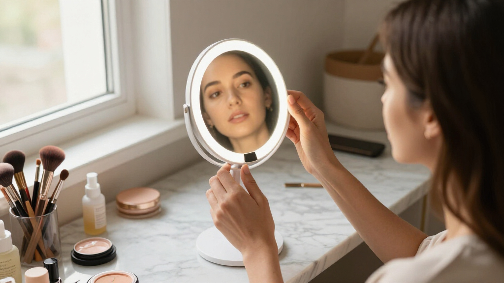 portable LED vanity mirrors