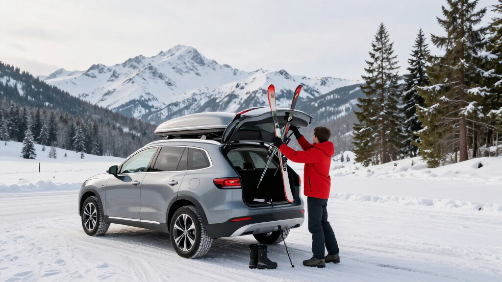 roofcargo box for skis