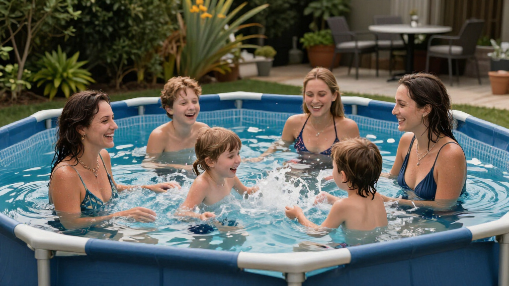 best above ground pool set