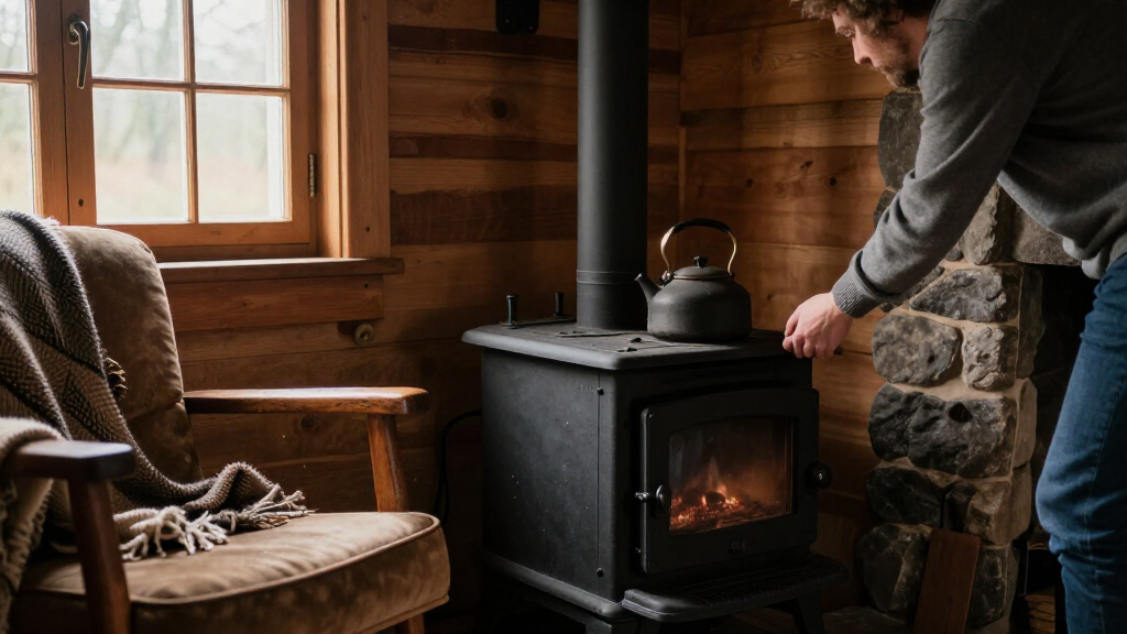 backup heating system for cabins