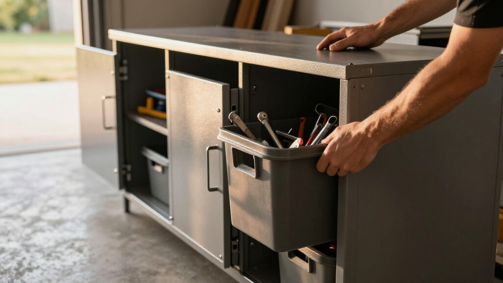 garage cabinet system metal