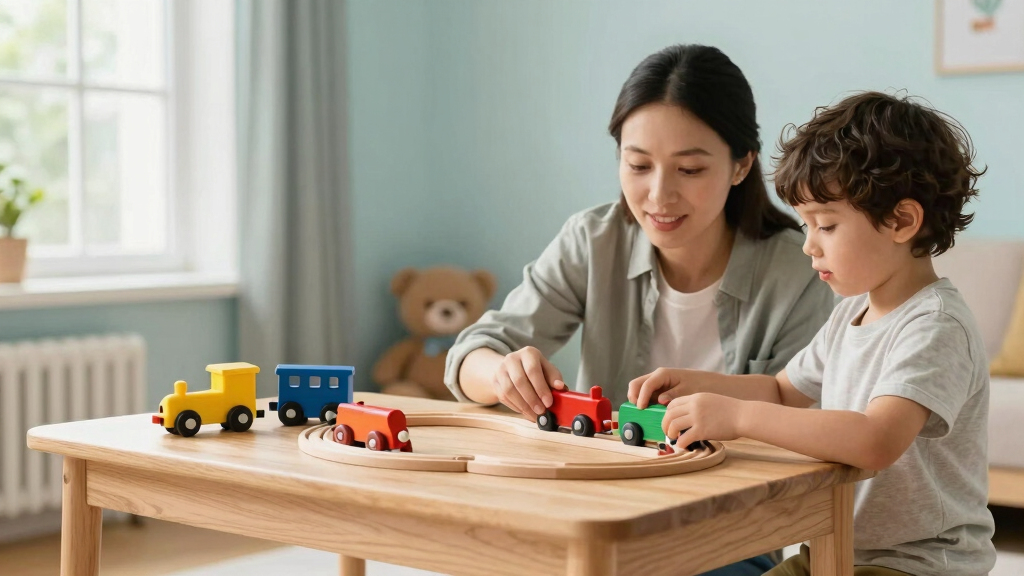 best wooden train table