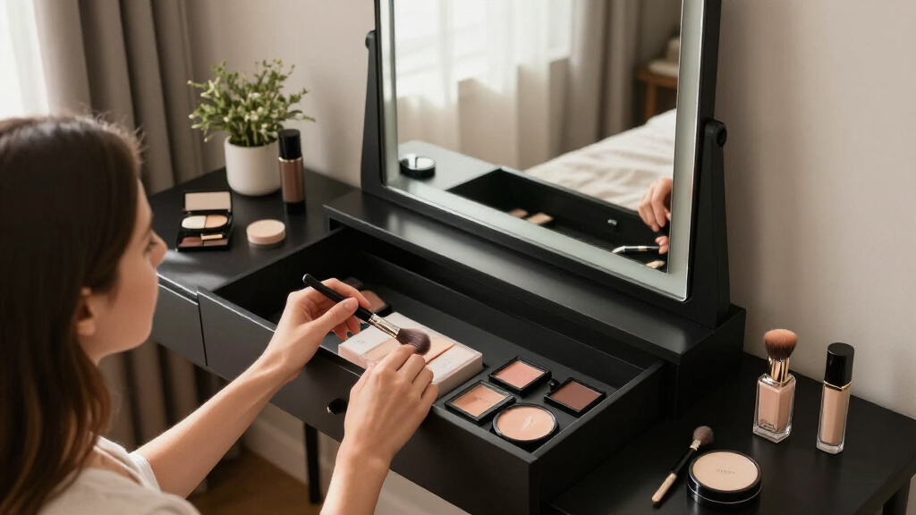 best luxury makeup mirror with storage