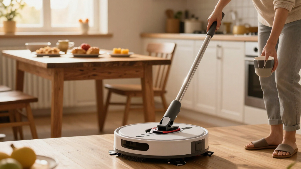robotic mops with auto cleaning base