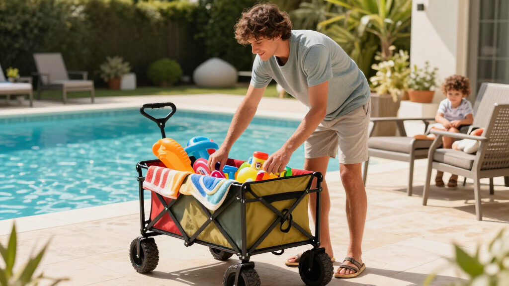 wheeled beach wagons for family water days