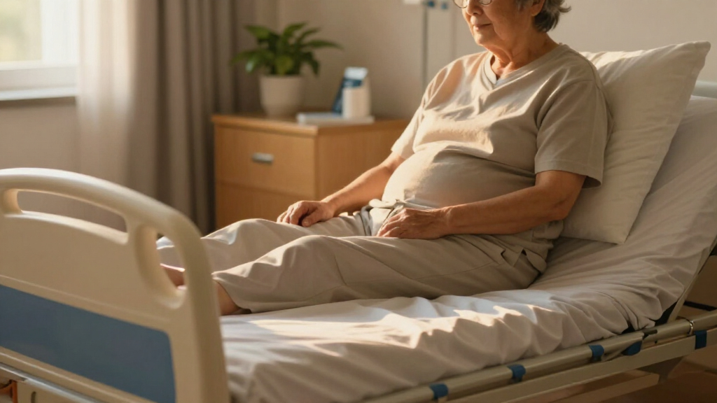 hospital bed package with mattress and rails