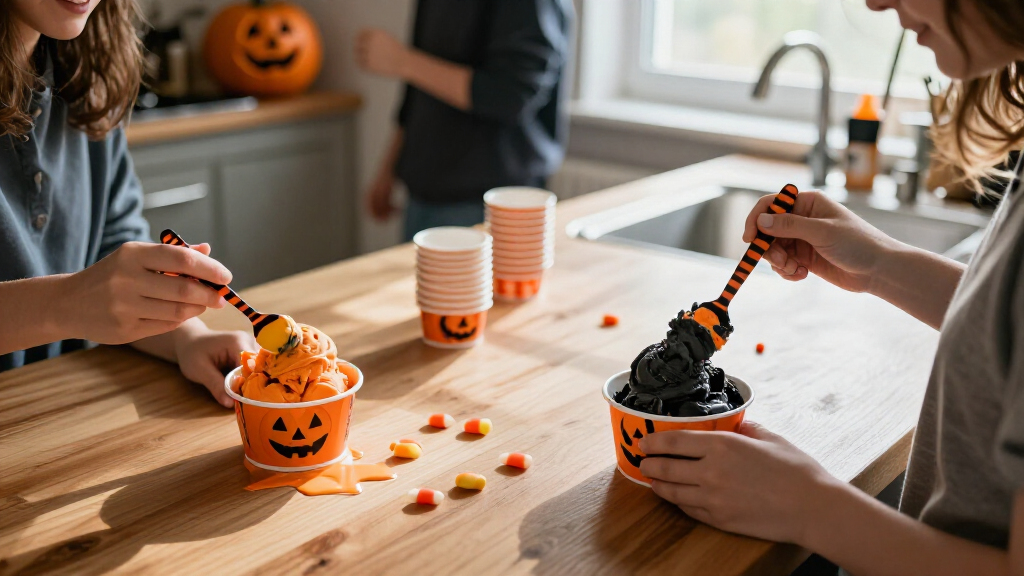 Halloween ice cream party supplies