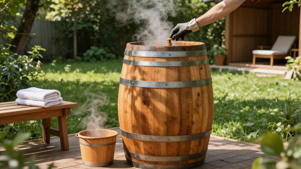 sauna outdoor barrel