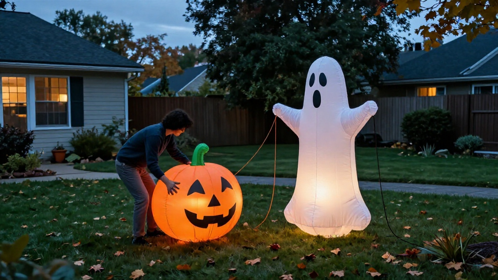 outdoor Halloween inflatables
