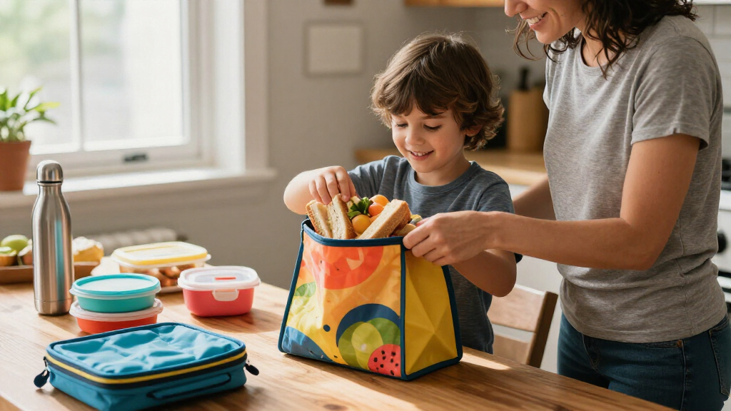 kids' lunch boxes and bags