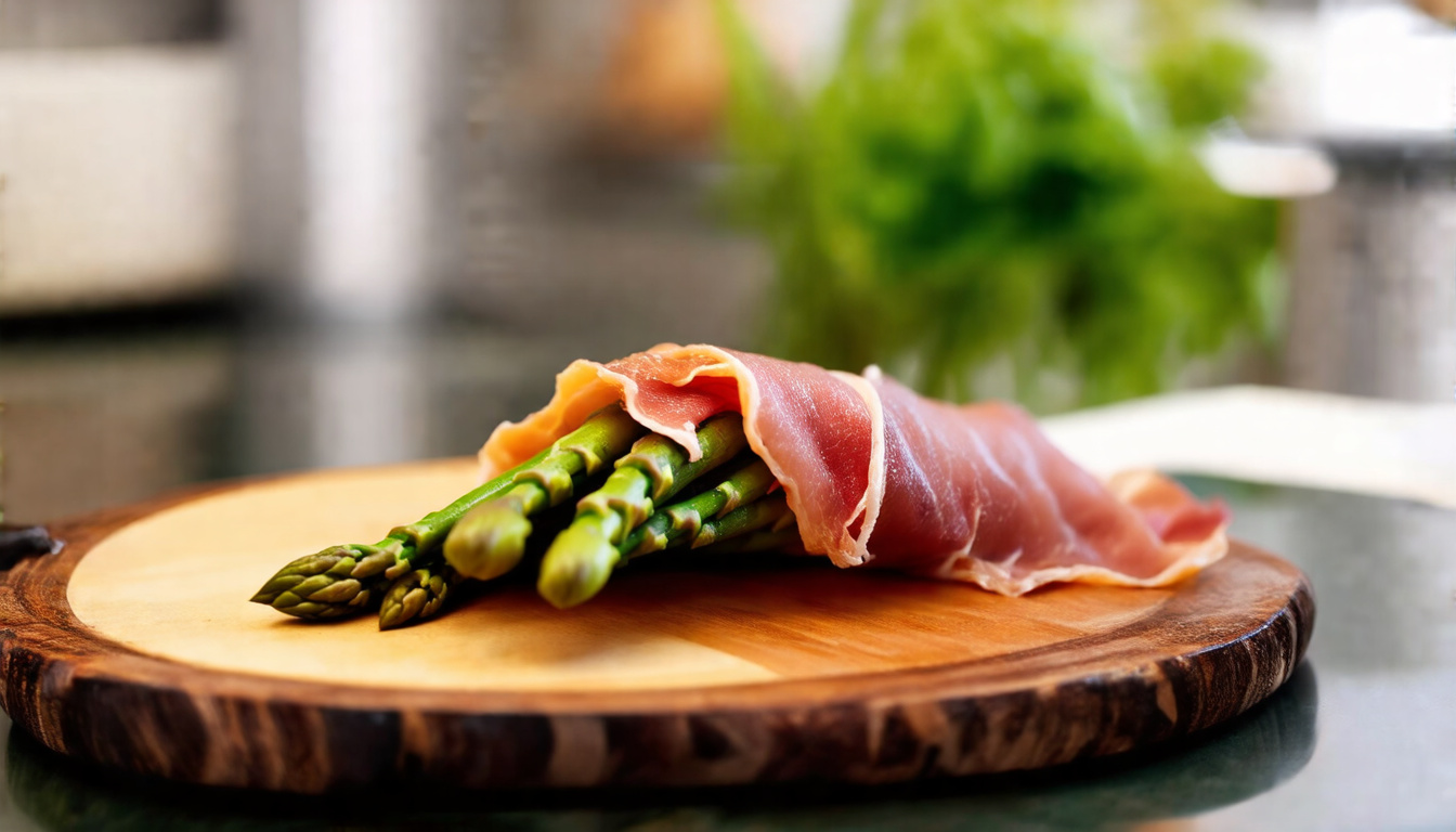 Savory Delights: Asparagus Wrapped in Crispy Prosciutto – A Gourmet Appetizer You Can