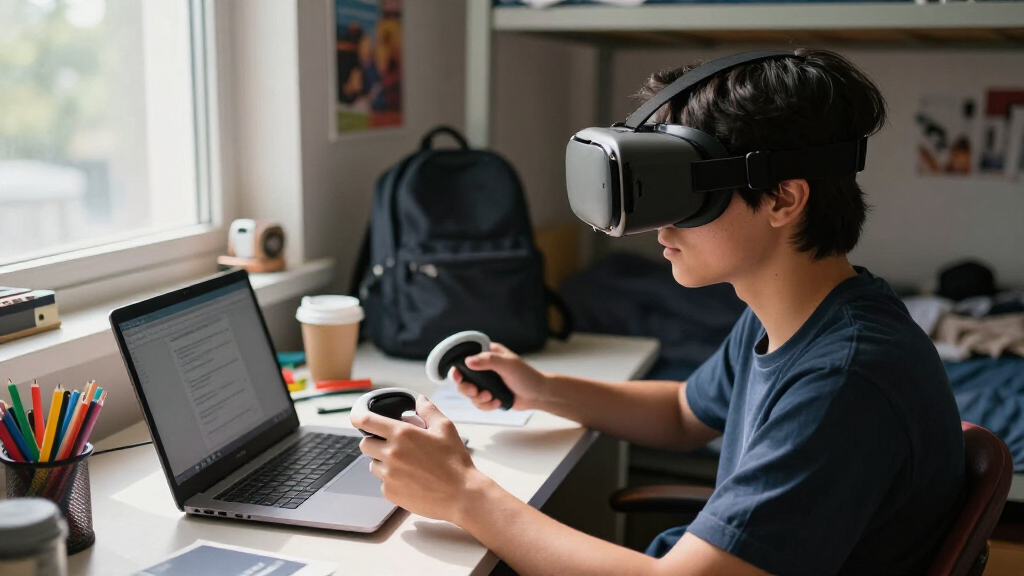 VR headset accessories for students