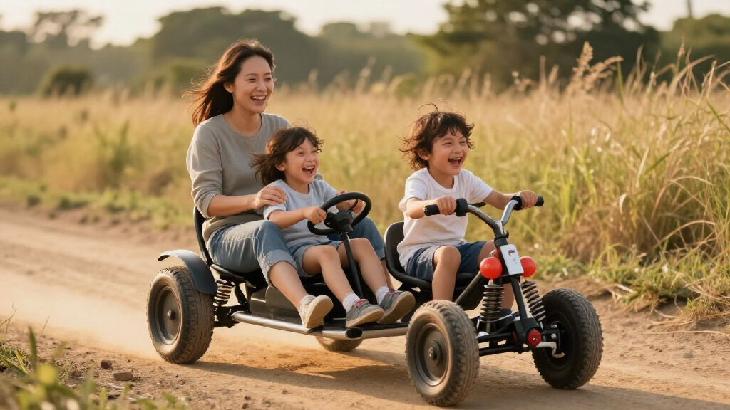 24v ride on side by side for kids with spring suspension