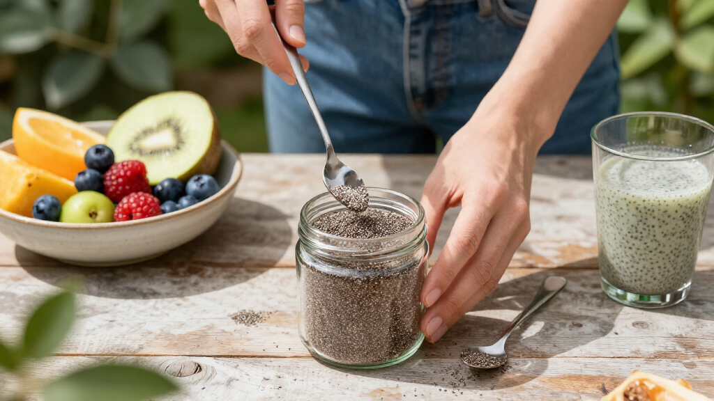 defatted chia powder