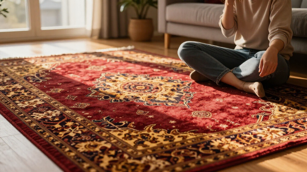 yilong vintage overdyed silk carpet