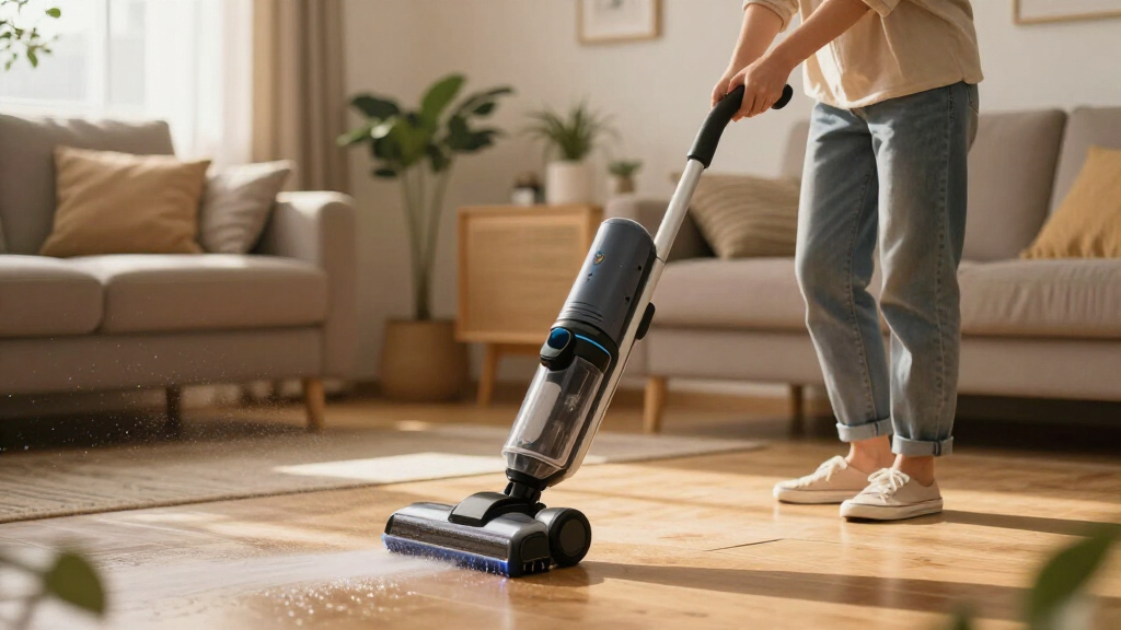 floor washer with cordless design