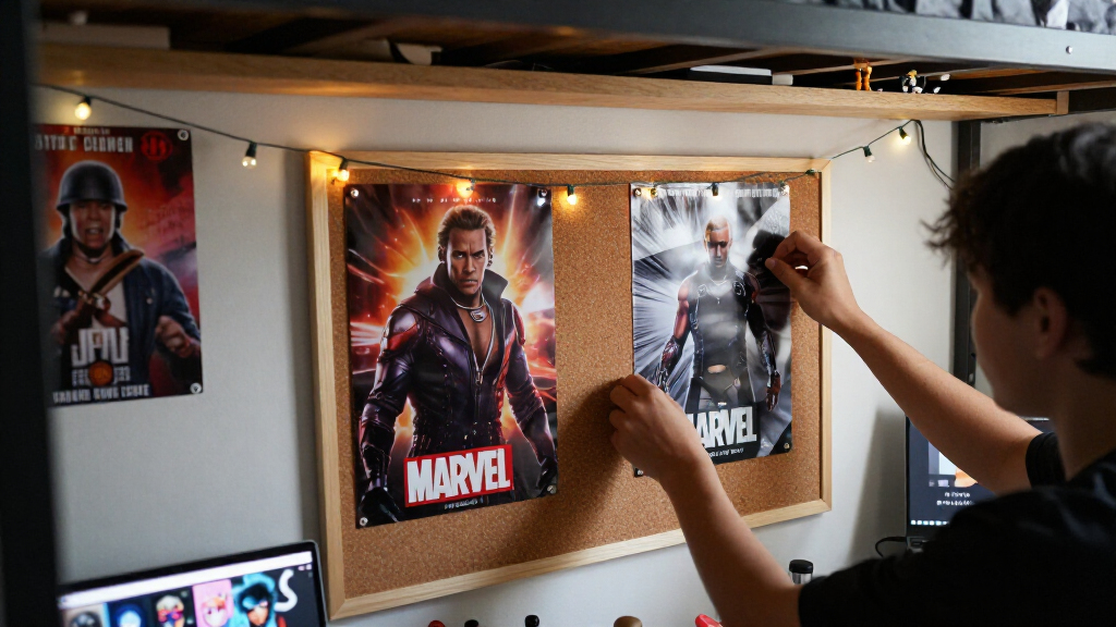pop culture themed dorm decor
