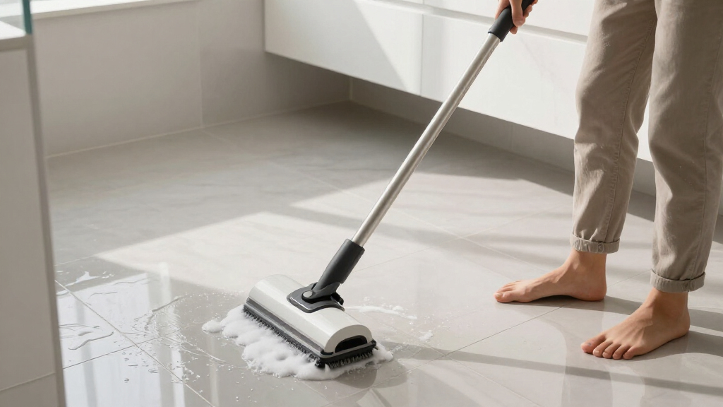 best electric spin scrubber with long handle